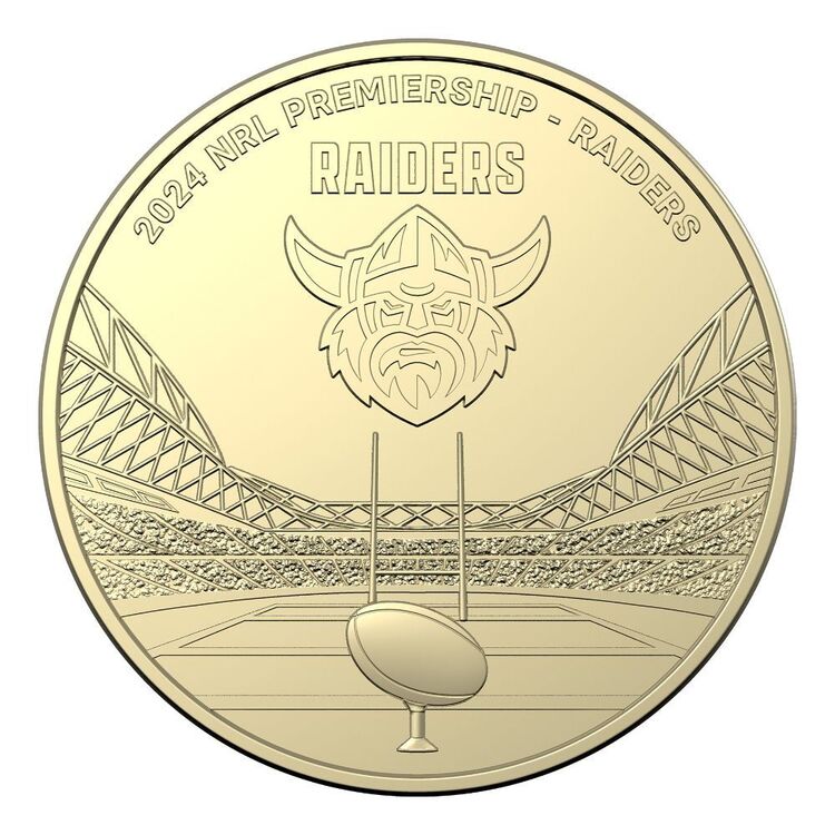 2024 $1 NRL Canberra Raiders Team Uncirculated Coin Card