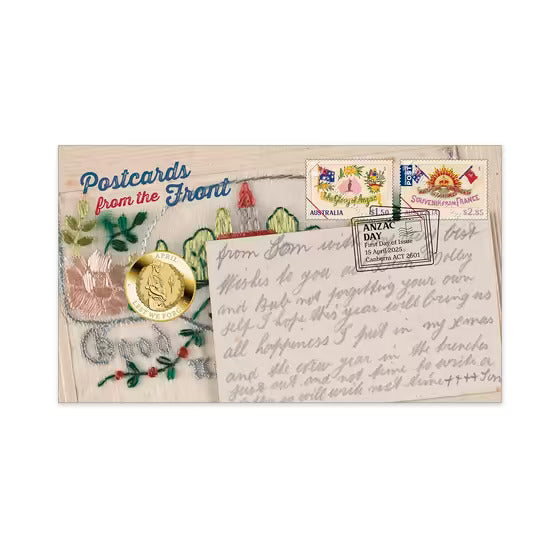 Postcards from the Front 2025 $1 PNC (Perth Mint)