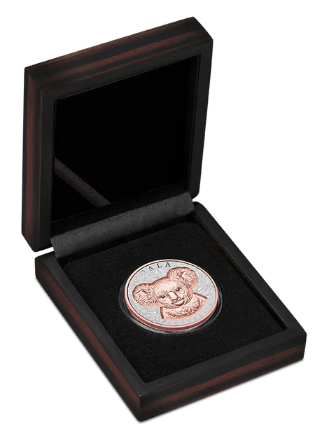 Native Impressions Koala 2025 1oz Super Incused Rose Gold Silver Coin