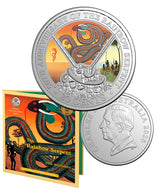 50th Anniversary of The Rainbow Serpent 2025 20c Coloured Unc Coin Special Edition Book