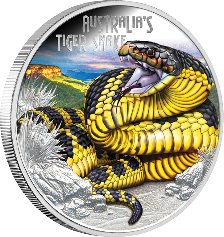 Deadly & Dangerous 2025 Tiger Snake 1oz Silver Proof Coin