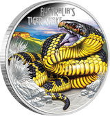 Deadly & Dangerous 2025 Tiger Snake 1oz Silver Proof Coin