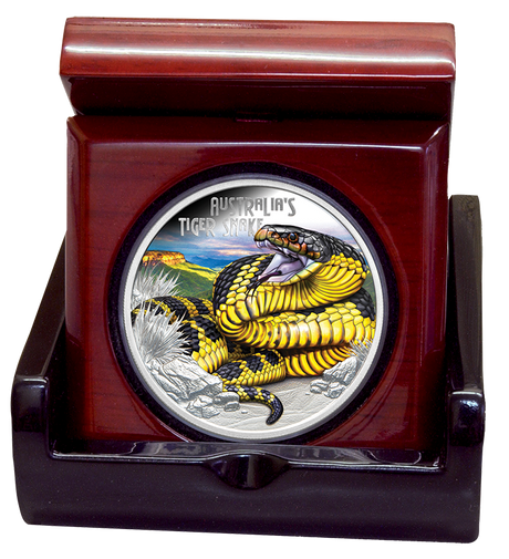 Deadly & Dangerous 2025 Tiger Snake 1oz Silver Proof Coin
