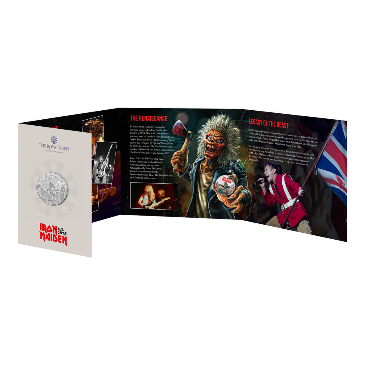2025 £5 UK Iron Maiden Brilliant Uncirculated Coin