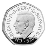 Harry Potter - The Patronus 2025 UK 50p Silver Proof Colour Coin