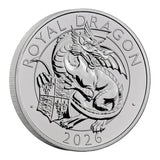 2026 £5 UK The Royal Tudor Beasts The Royal Dragon BU Coin Card