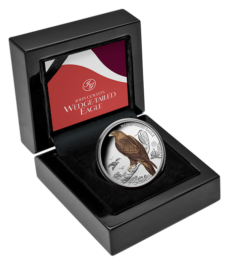 Birds of Australia - Wedge-Tailed Eagle 2025 1oz Silver Coloured Proof Coin