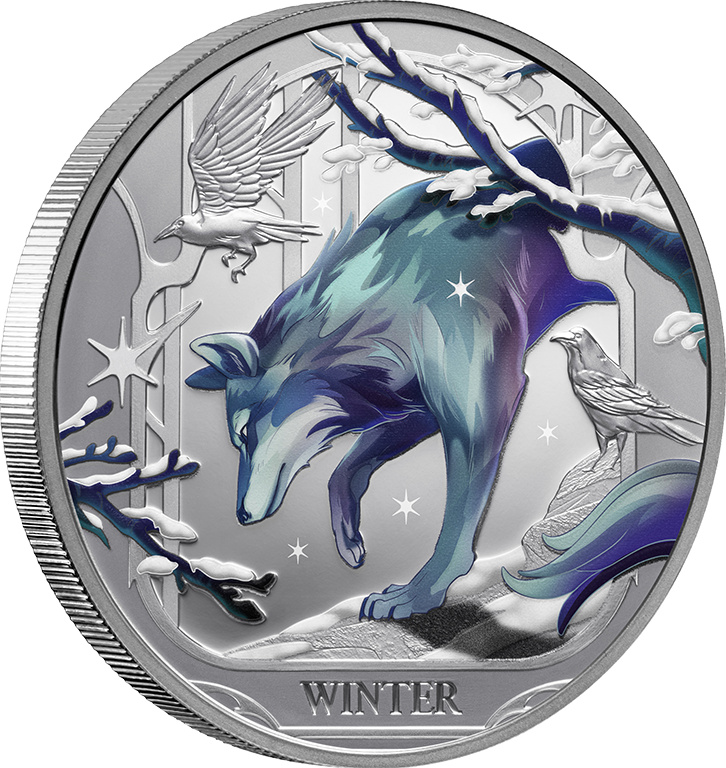 Seasons Winter 2025 1oz Coloured Silver Proof Coin