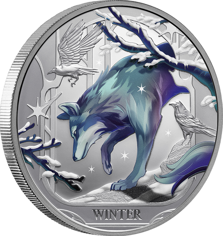 Seasons Winter 2025 1oz Coloured Silver Proof Coin