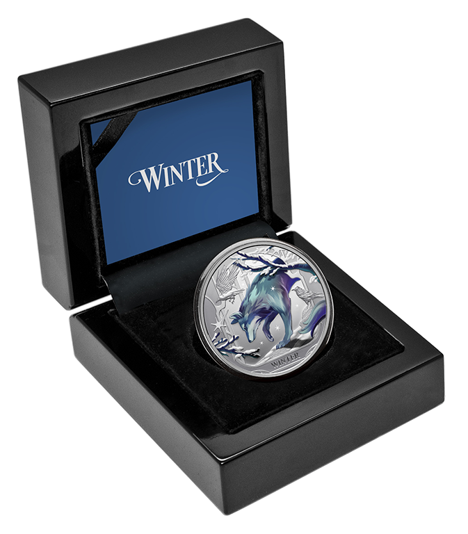 Seasons Winter 2025 1oz Coloured Silver Proof Coin