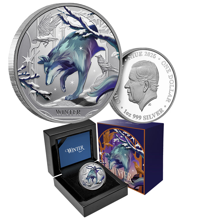Seasons Winter 2025 1oz Coloured Silver Proof Coin